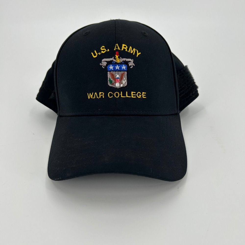 Under Armour US Army War College Hat Black UA Storm Pro Fit Tactical Cap S/M